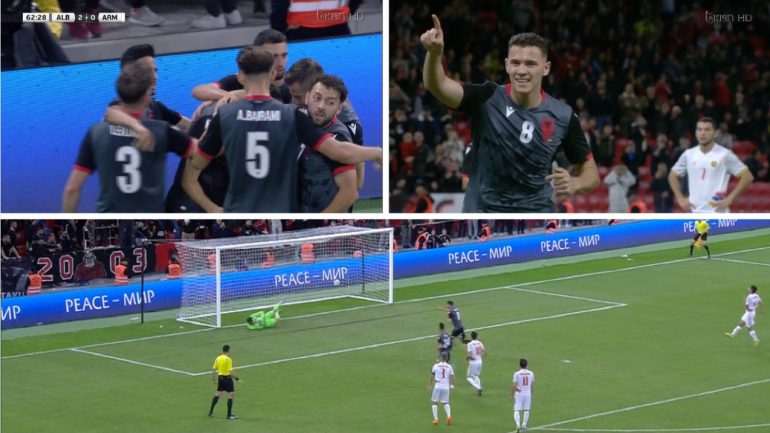 Përfundon ndeshja/ Shqipëria fiton 2-0 ndaj Armenisë